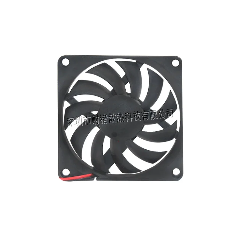 Ventilador CAIZHU-FAN 8010 de 80MM, 80x80x10MM, cc 5V, 12V, 24V, 8CM, manga ultrafina/rodamiento de bolas Dual, ventilador de refrigeración, Comptuter, CPU