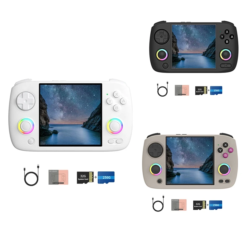 RG Cubexx Retro Handheld Games Console 32G+256G RGB Joystick Video Gaming Player Support WIFI Bluetooth HD TV Connection B