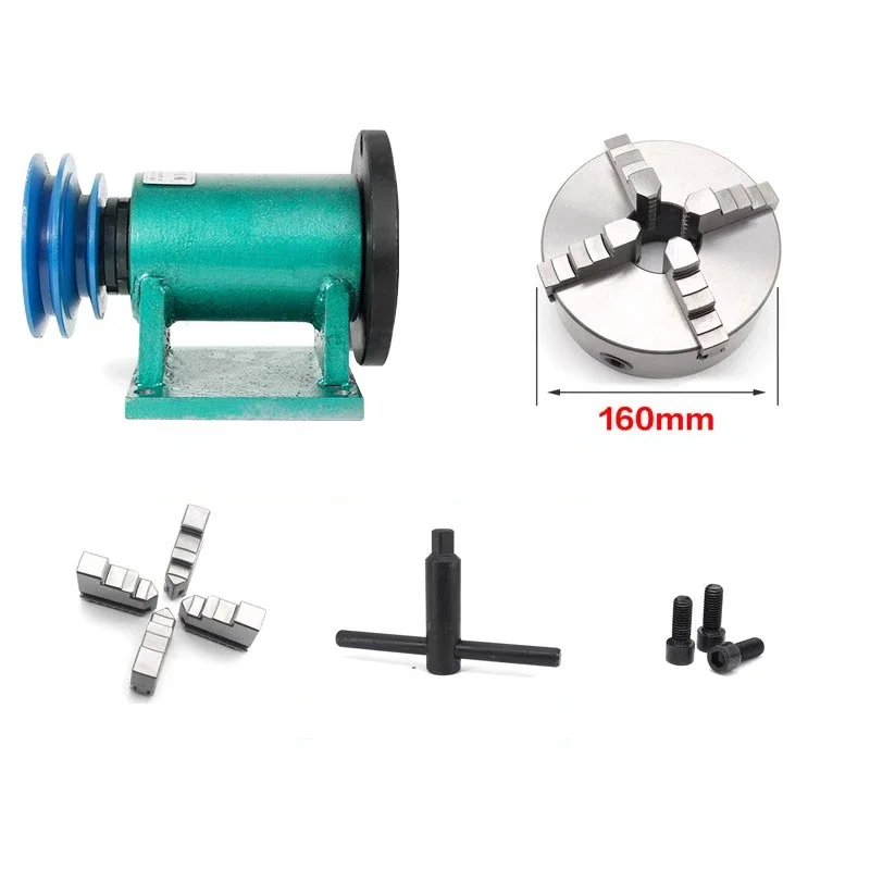 Homemade lathe spindle woodworking DIY 4-jaw self-centering chuck gear parts modification kit indexing head