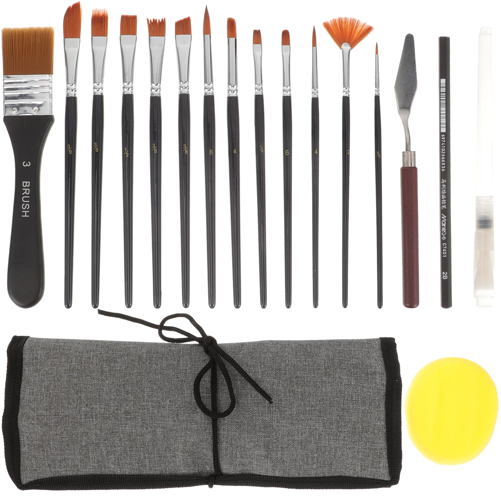 

1Set Multi-Use Painting Brushes Lightweight Professional Watercolor Oil Acrylic Paint Brush Set Artist Supplies
