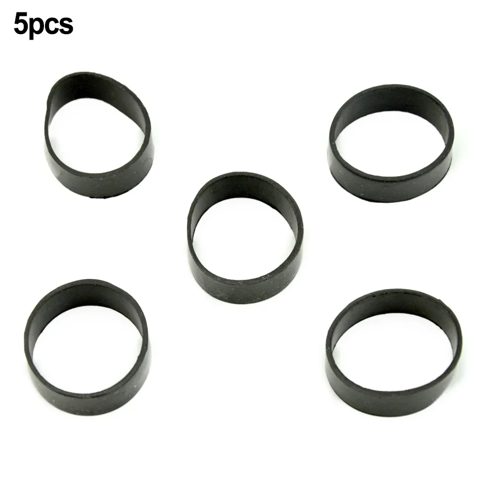 5pcs Rubber Fixed Rings For Scuba Diving Weight Belt Tank Back Straps Webbing Seal Gasket Washer Round Shape Black