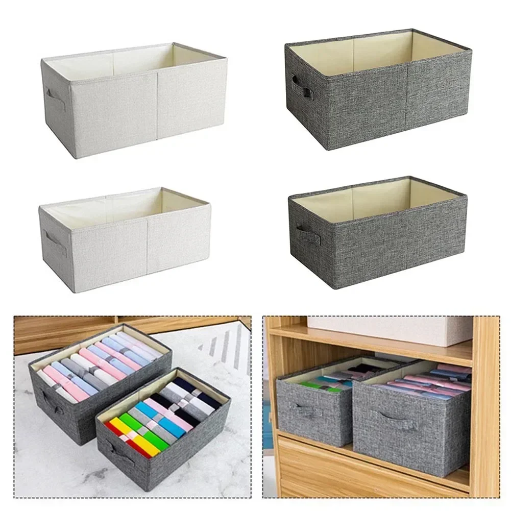 Clothing Storage Boxes No Smell Polyester Fabric Storage Baskets Storage Box Without Lid Organizing Box Storage Boxes Household