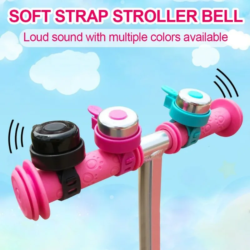 1PC Baby Scooter Bell Lovely Kids Bike Bell Strap Bicycle Bell Funny Bike Accessory for Kids Bike Use Bicycle Accessories 자전거벨