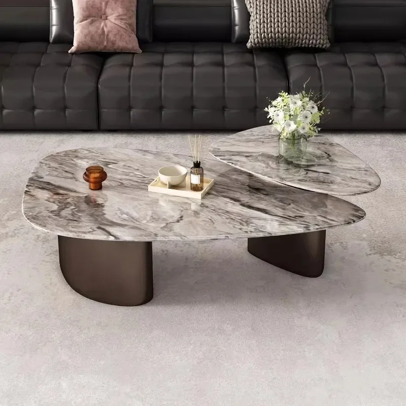 

Irregular Luxury Coffee Table Bedroom Modern Designer Moving Unique Standing Side Table Writing Mesas Bajas Trendy Furniture