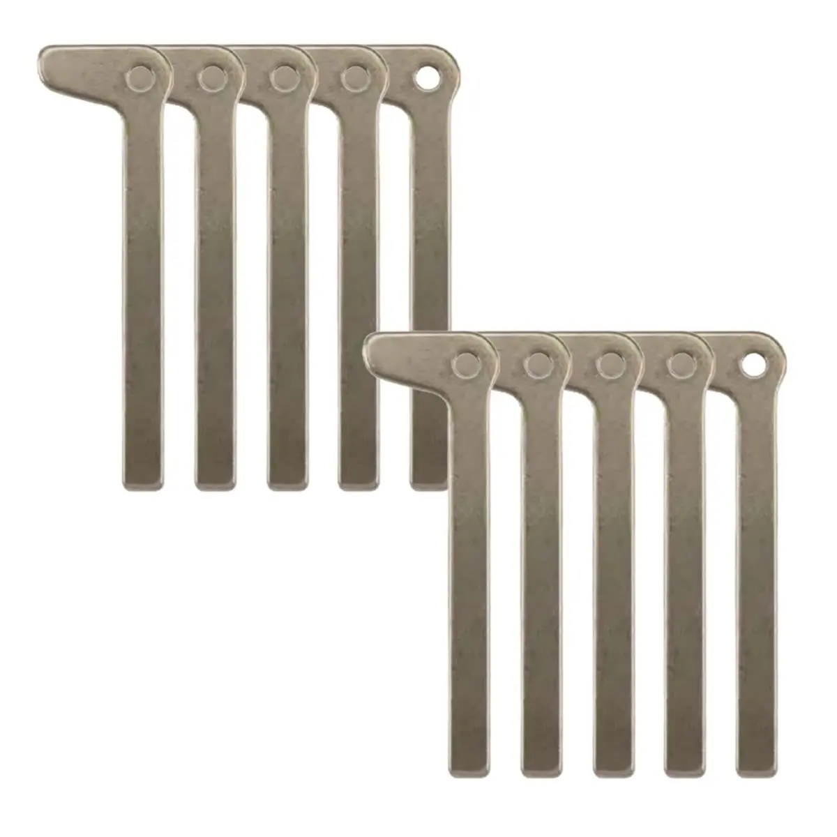 B09A 10PCS Emergency Uncut Insert Blank Key Blade HU100R G Plate for BMW X7 Smart Card Spare Key