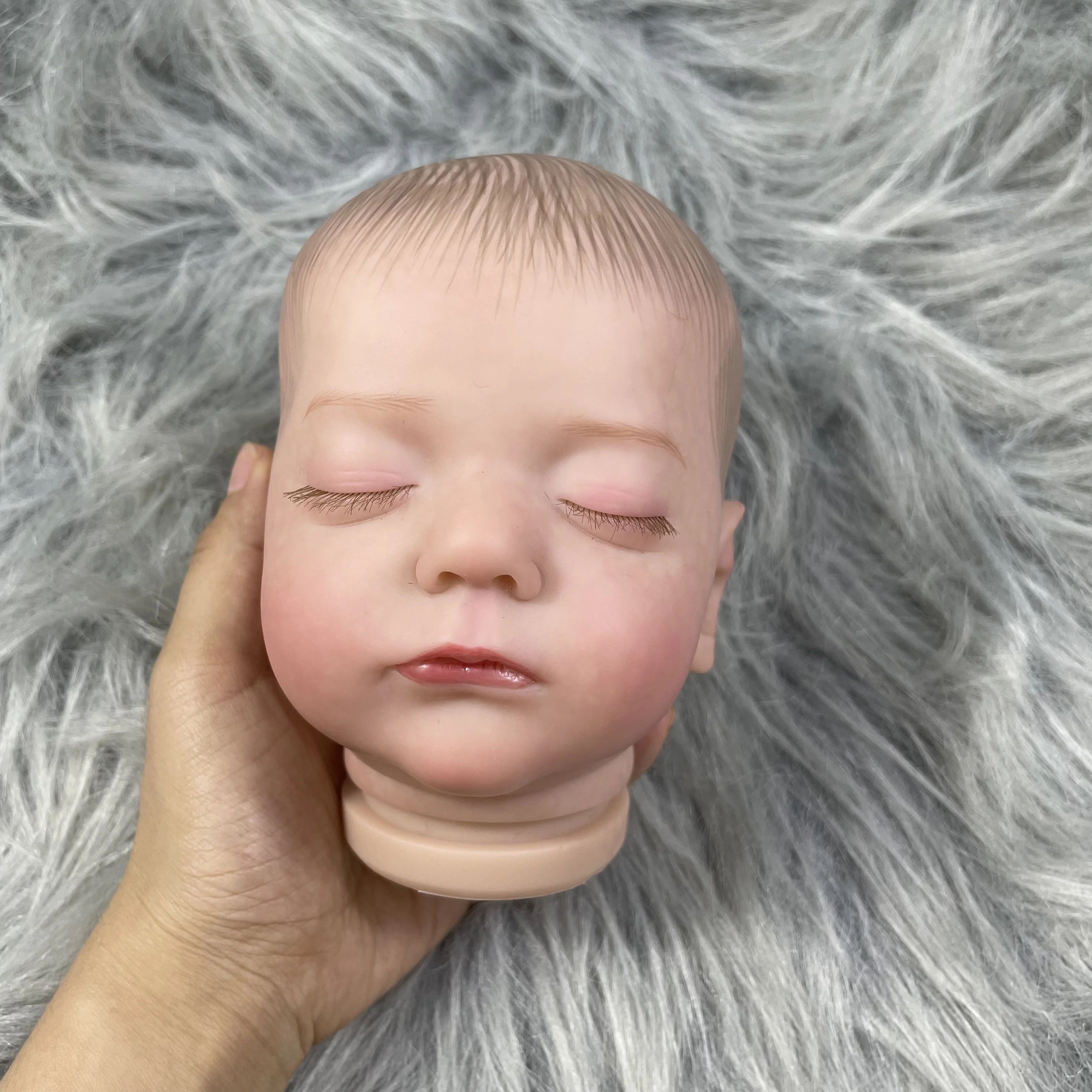 20inch Already Painted Finished Reborn Doll Alessia with Cloth Body Hand Painted with Visible Veins DIY Doll Parts