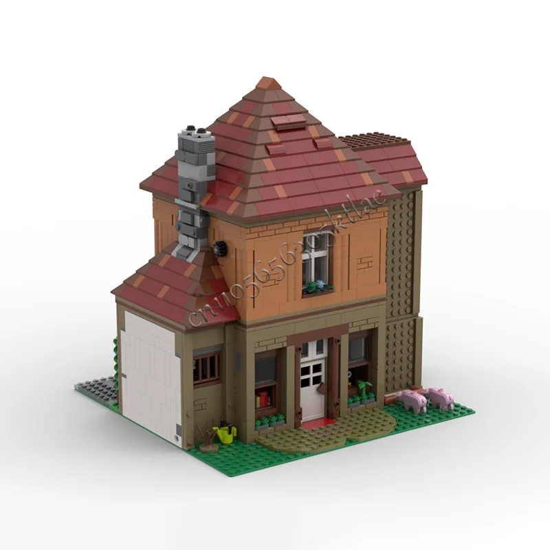 2072 PCS MOC Creative City Street View Modular Holiday House Model Architecture Building Block Kids Assembly Bricks Toys Gifts