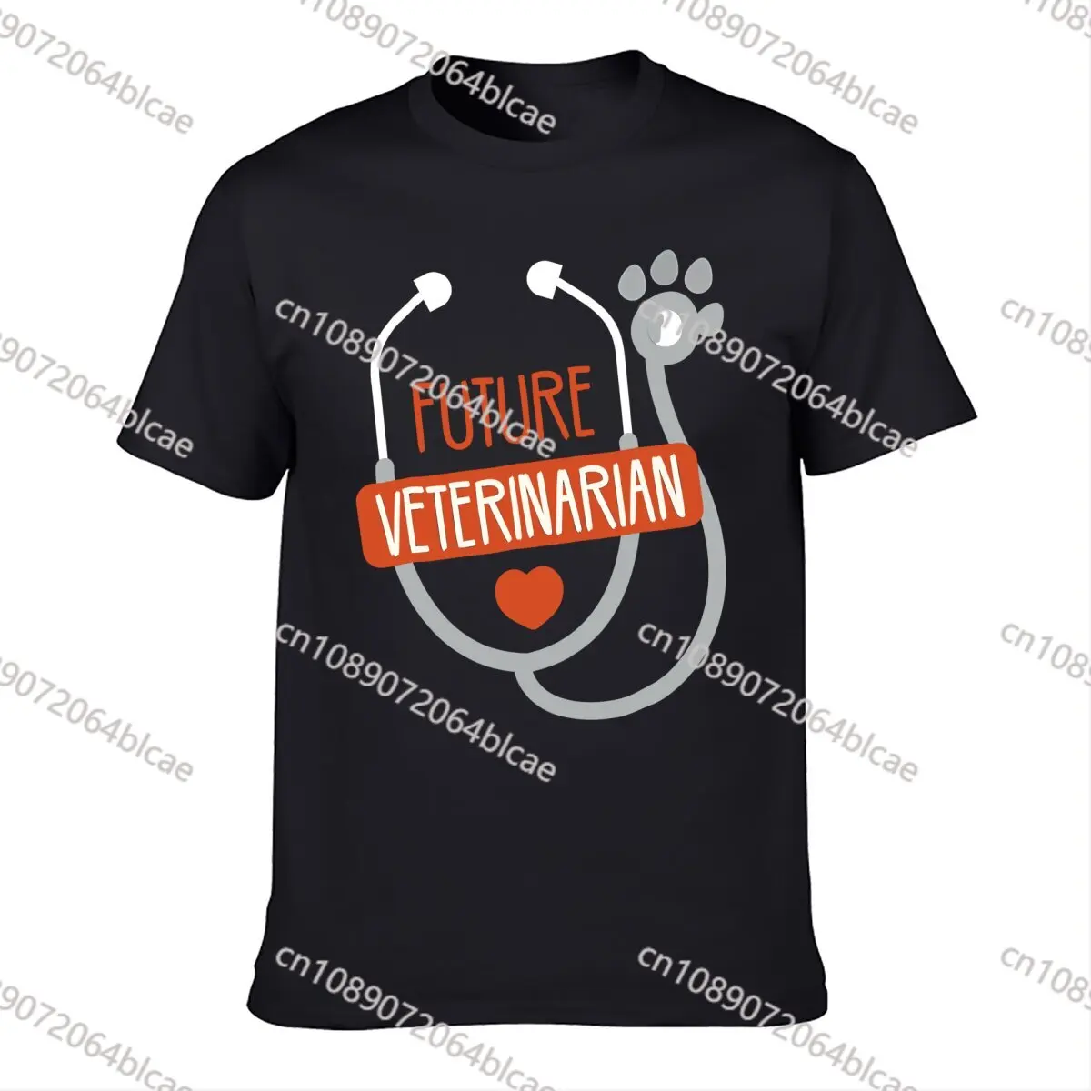 Camiseta de algodón para estudiante de veterinario, ropa de tendencia, regalo para el futuro, 2021