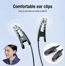 only 2 Qty Black Ear Clip Electrodes Cables Wire Accessories For Ear-Sleeping Aid Device HE-M008 Type