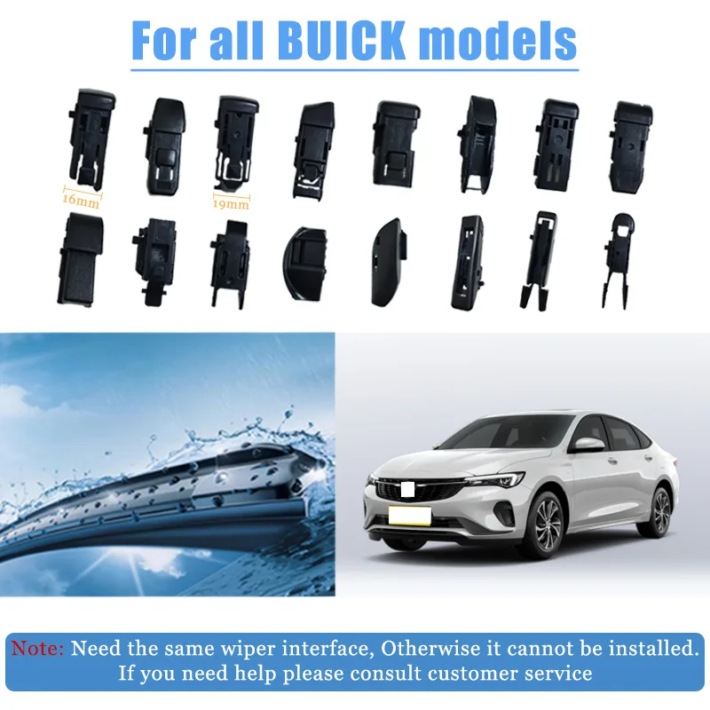 

1PC For BUICK Front Windshield Wiper Durable Reduce Noise Blades Windscreen Window Accessories Easy to Install