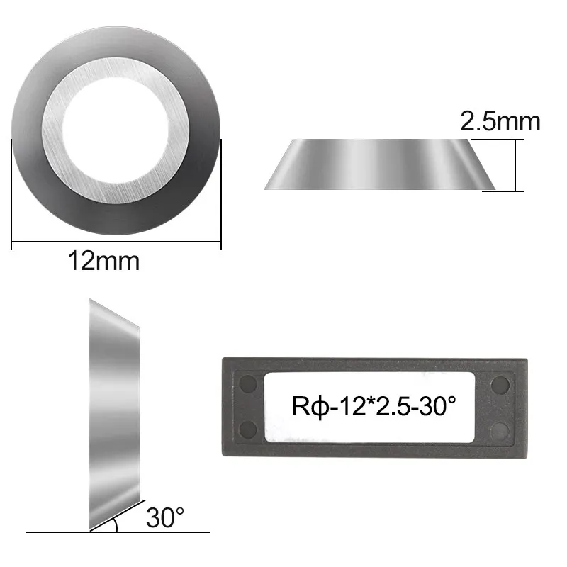 Runde Hartmetall Legen Schneider 8,9mm 12mm 15mm 16mm 18mm für Holz Drehmaschine Drehen Finisher Hollower werkzeuge – Detail 3