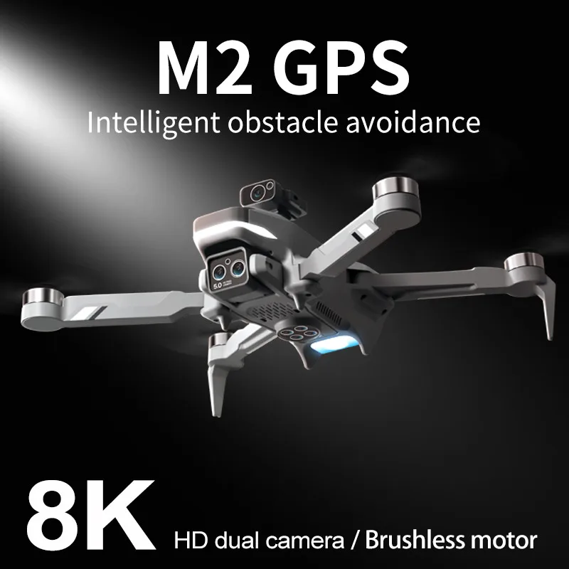 4DRC M2 PRO Drone 8K Profesjonalna kamera 4K HD GPS FPV RC Drony Bezszczotkowe unikanie przeszkód Zdalnie sterowany helikopter Zabawka Prezent