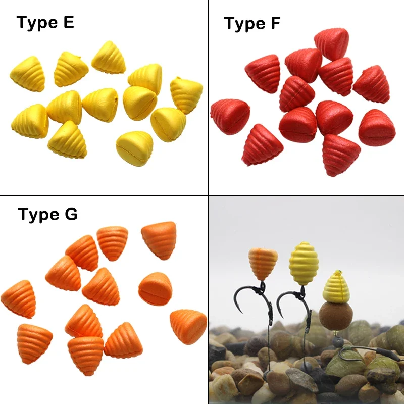12pcs Fishing Pop Up Floating Boilie Fake Bait 7 Type Silkworm Chrysalis Tower-Shaped For Carp Fishing Tackle Accessories view 6