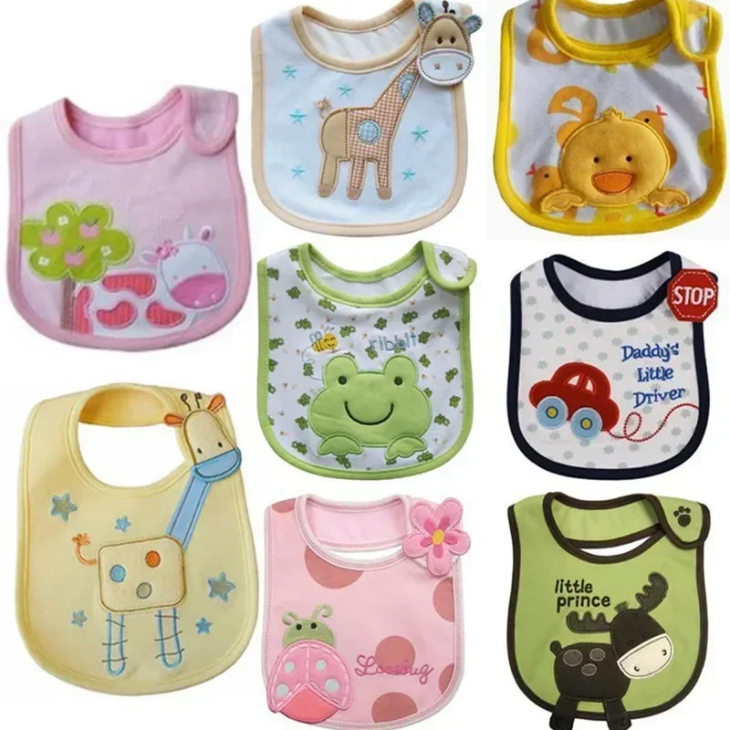 3Pc Mixed Sales Cotton Baby Waterproof Infant Bibs(Send By Boys' or Girls') ATRK0010