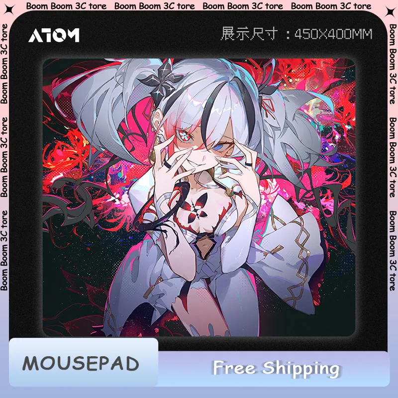 ATOM E-sport ماوس الوسادة محايد بورون فئة صفر النسيج سطح ماوس لاسلكي لوحة المكتب لعبة FPS ملحقات الكمبيوتر هدية 450x400mm #1