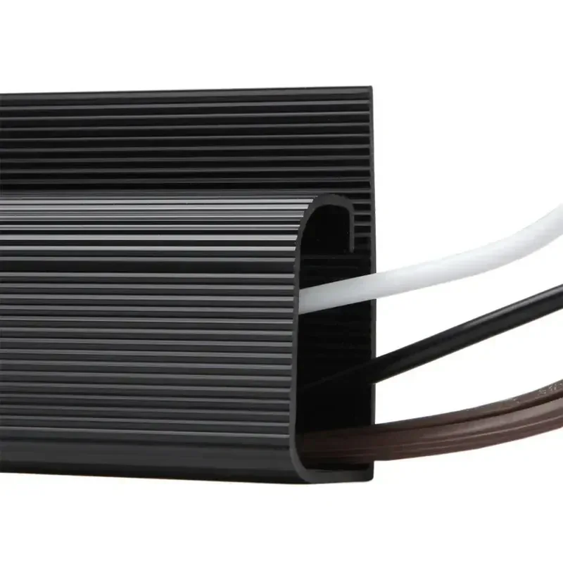 PVC Waterproof Cable Management Accessories J Channel Desk Cable Organizer Black Cable Protecter Under Desk Tv Background