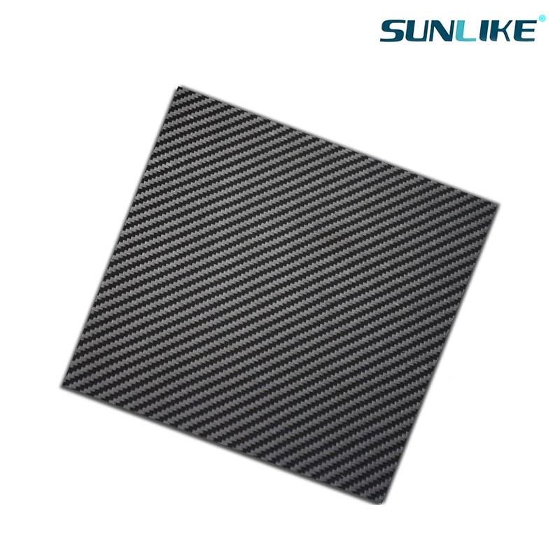 500x500mm Full 3K Carbon Fiber Plate Sheet Board Panel 50x50cm Thickness 0.25 0.5 1.0 1.5 2.0 2.5 3 3.5 4 mm For  RC