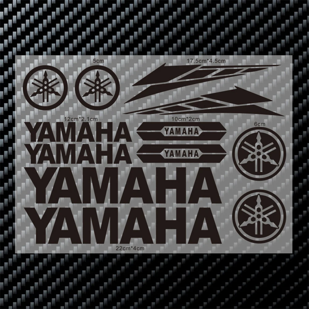 Voor Yamaha motorfietsstickers Letter Logo Scooter Brandstoftank Helm Modificatie Decoratieset Stickers
