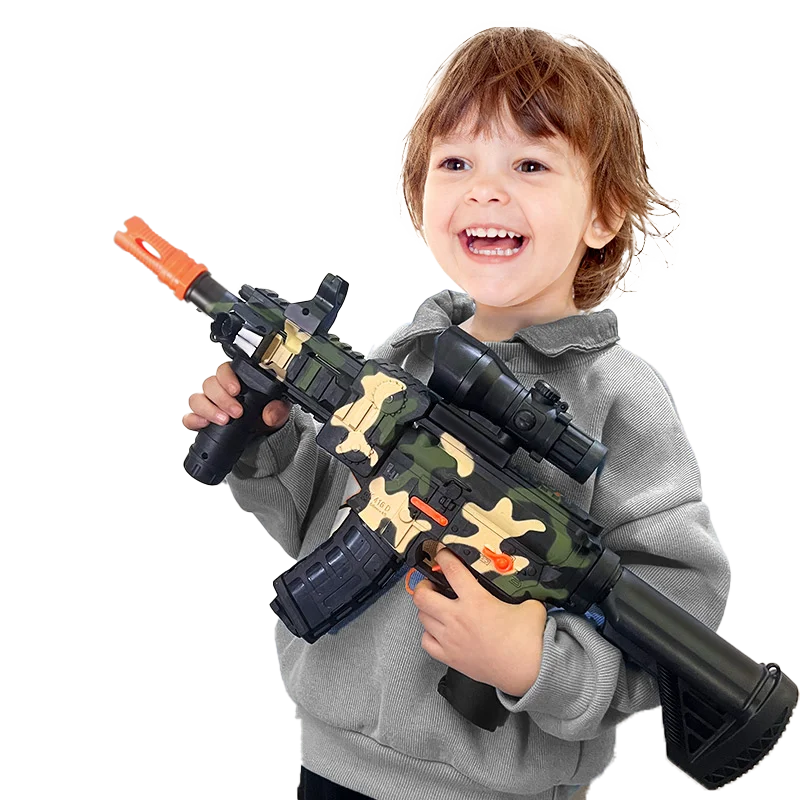 Soft Bullets Toys Guns for Boys,M416 Foam Blaster Gun, with Scope 40 Darts 2 Magazines,Full auto Gun for Kids Ages 6-12