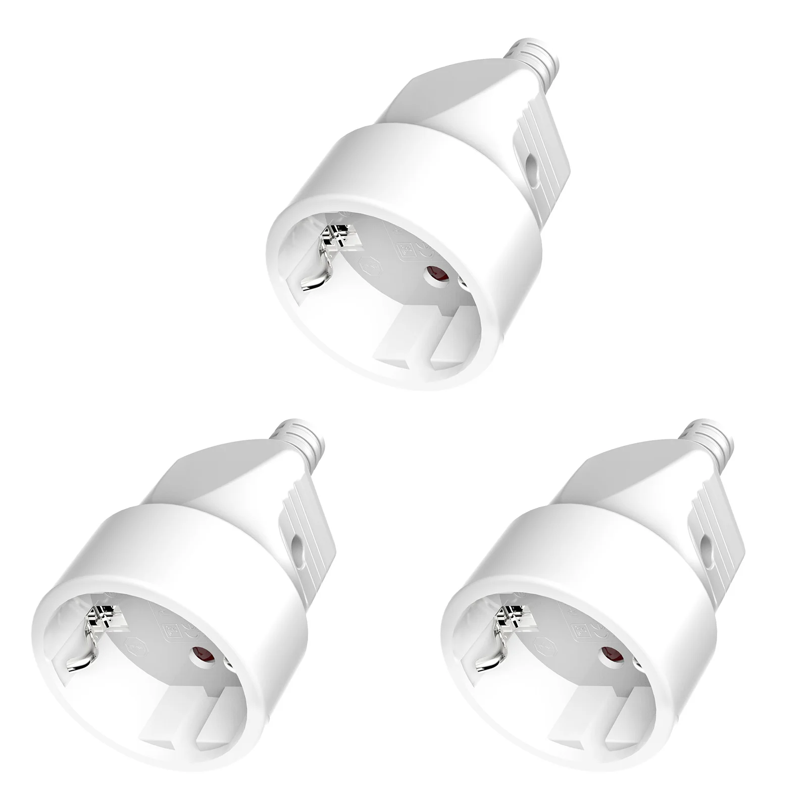3 stücke EU Schuko Stecker Kupplung 2-Pole Deutsch Stecker Ersatz Wiederaufdrahtbare Buchse Stecker Für Power Verlängerung kabel
