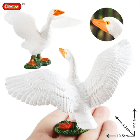 ओएनक्स पोल्ट्री मॉडल सिमुलेशन हंस हंस झुंड बत्तख झुंड एक्शन आंकड़े खेत जानवरों मूर्ति लघु शिक्षा बच्चों खिलौना 10 best sales आश्चर्यजनक हंस - №7