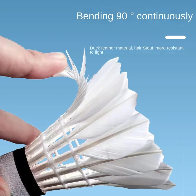 

Воланы для бадминтона из гусиного пера класса А, 6-12 штук, с высокопрочным полиуретановым покрытием, премиум-качество