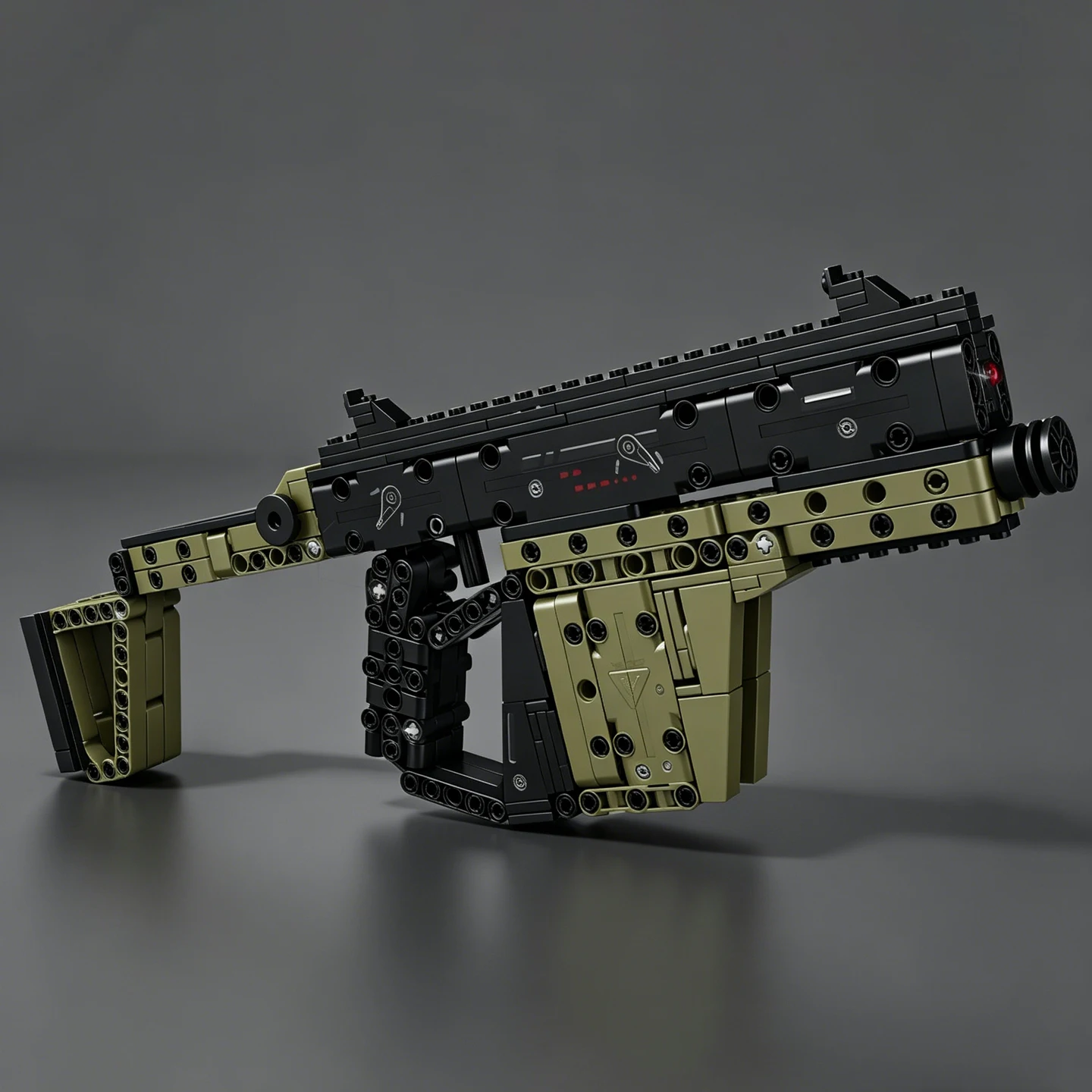 Nueva Pistola Subfusil Vector 2026, Bloques de Construcción de Equipamiento Militar - Pistola de Juguete Educativa con Culata Plegable