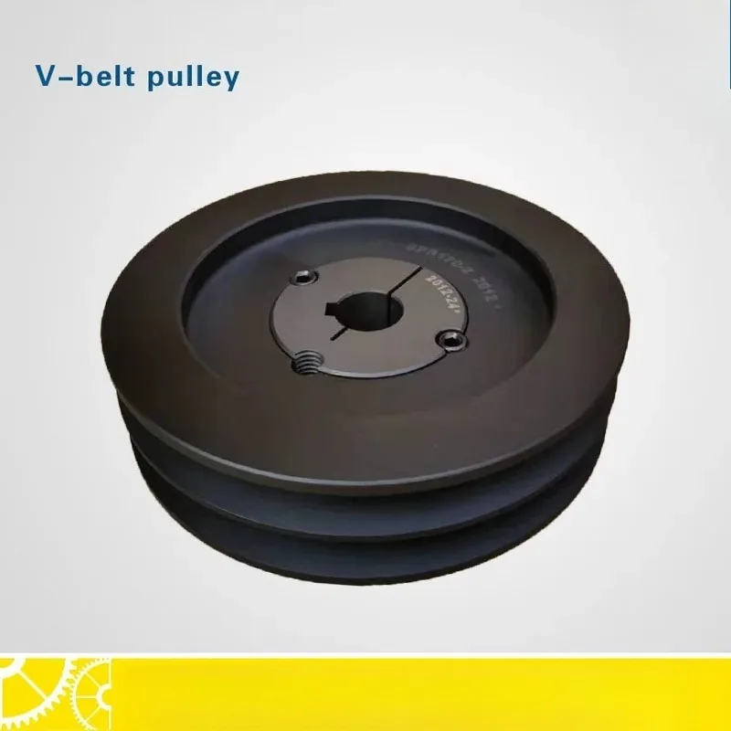 Taper Lock V Belt Pulley, SPZ SPA SPB Double Groove Sheave for Mechanical Transmission Equipment