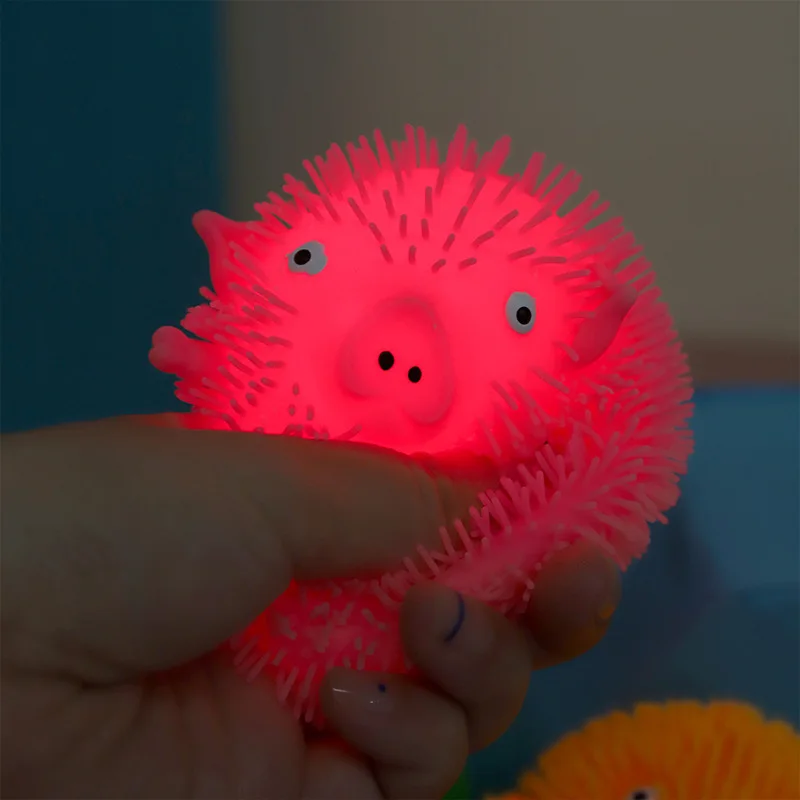 Animal creativo, bola sensorial esponjosa brillante, pellizco para apretar, juguete para aliviar el estrés para niños, Animal blando, juguete para regalo antiansiedad