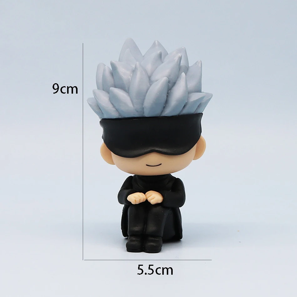 9cm Anime Jujutsu Kaisen Figure Itadori Yuji Gojo Satori Fushiguro Megumi Kugisaki Kawaii Toy Car Decoration PVC Model Gift