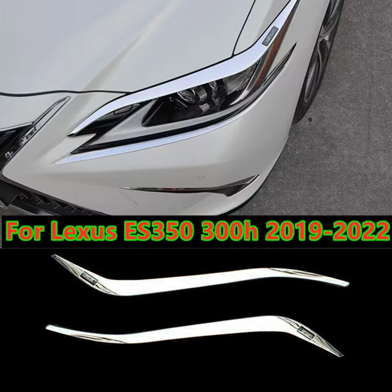 

2X хромированные накладки на фару для бровей для Lexus ES350 300h 2019-2022