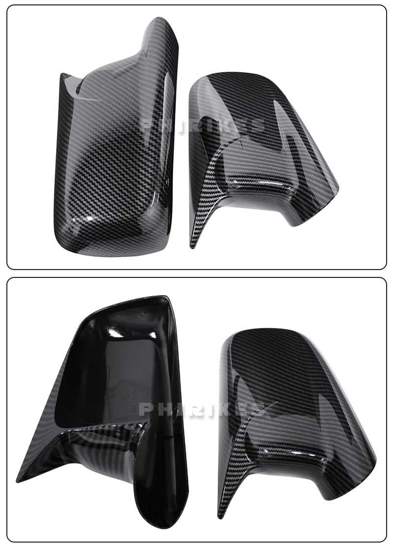Paar Seite Rückspiegel Kappe Flügel Spiegel Abdeckung Für BMW 7er E65 E66 2001-2008 E67 2002-2008 für E46 Coupe Spiegel Abdeckung – Detail 7