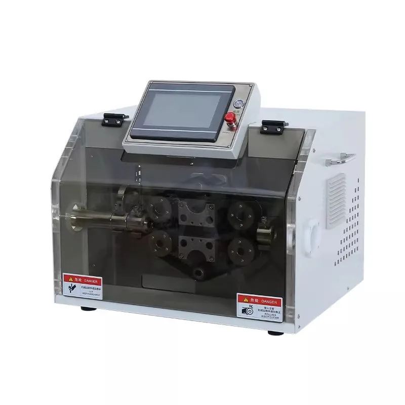 PLC Control Automatic Pipe Cutter English Touch Screen High Speed Rotary for PVC Corrugated Soft Tube Burr-Free Cutting Machine