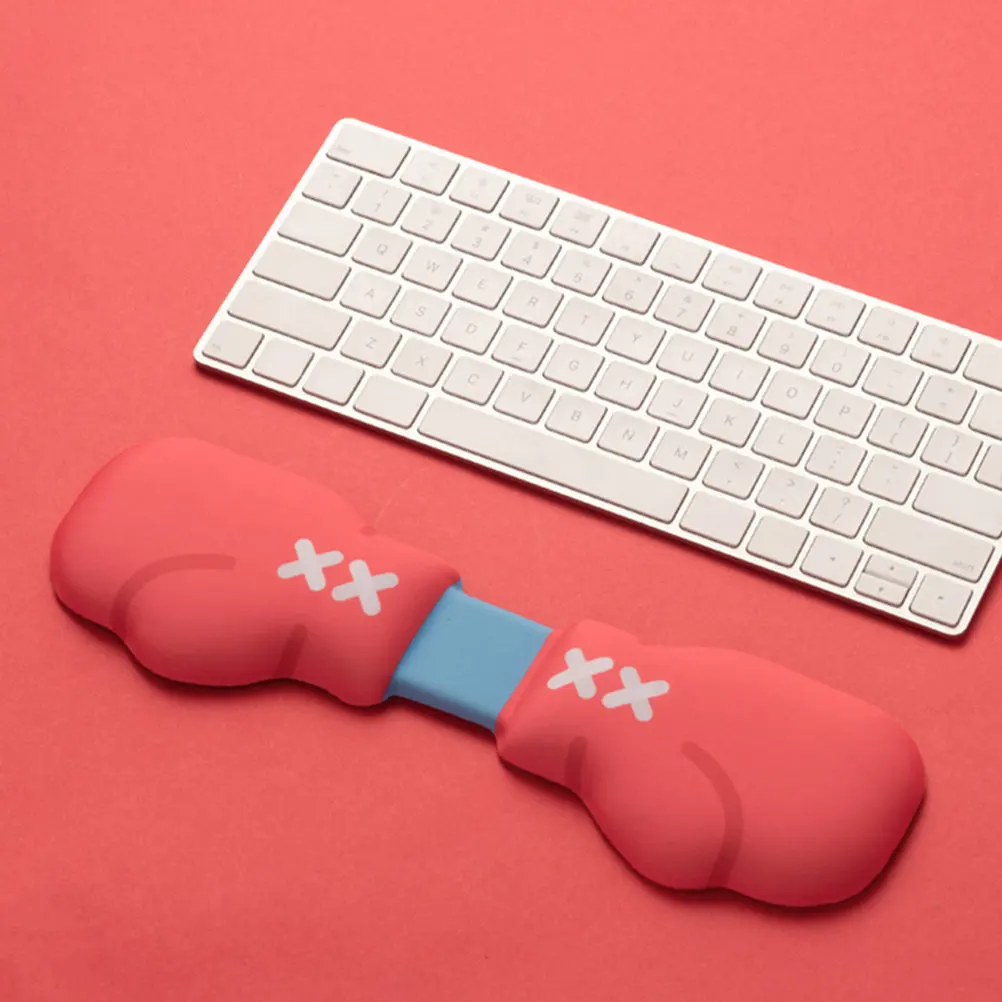 

Soft Wrist Support Pad for Keyboard and Mouse Ergonomic Raised Design Lightweight Portable Wrist Rest for Office Desk Or Travel