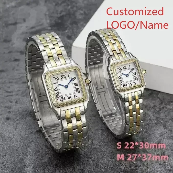 A333 متجر كوارتز ساعة الماس السيدات ساعة نسائية الذهب والفضة سوار الصلب أنيقة سيدة التبعي حسب الطلب #4