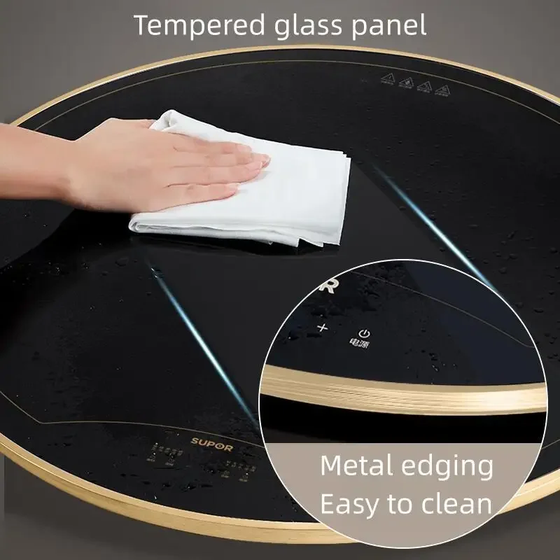 Supor Elektrische Voedsel Warmer 600W 220V 80Cm Ronde Voedsel Warmer Plaat Elektrische Gerechten Kachel Rotatary Snelle Verwarming Ontdooien Opwarming