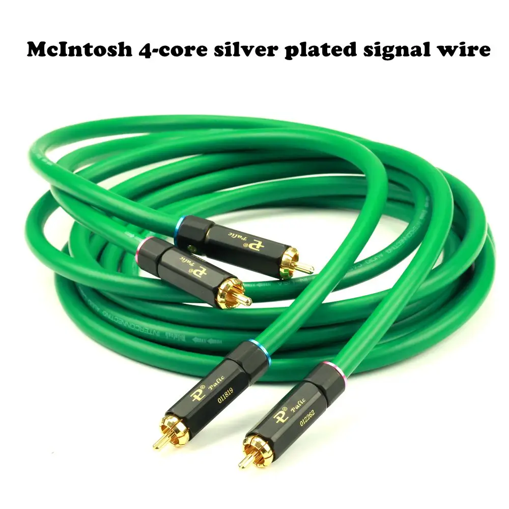 Cable de Audio McIntosh de 4 Núcleos HiFi RCA, Cable de Interconexión de Señal para Audiófilos, para Amplificador de Cine en Casa, Reproductor de CD y DAC