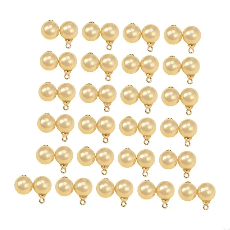 2025 جديد 50 قطعة أزرار الراتنج اللؤلؤ التقليد للسترات والقمصان سهلة التركيب ملحق الحرفية مثالية لاحتياجات الخياطة المنزلية