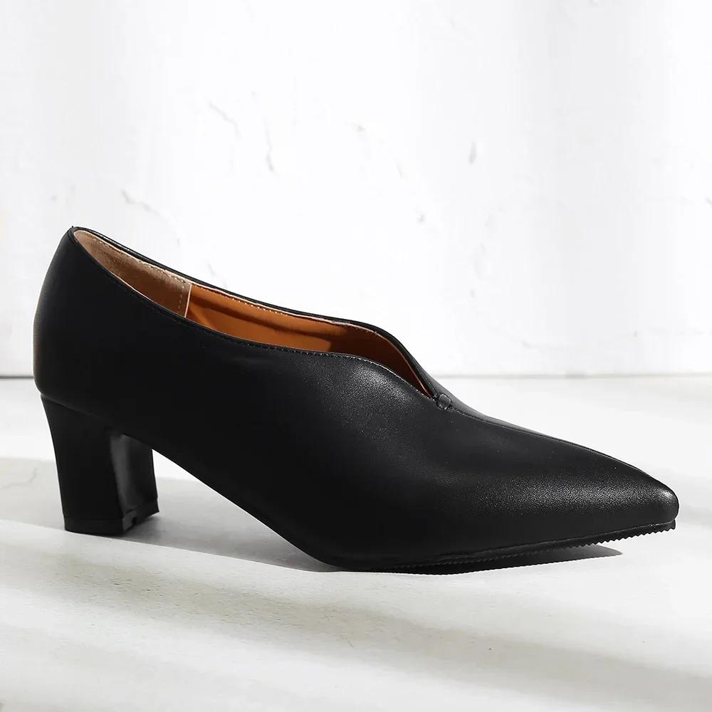 العلامة التجارية الجديدة مثير أسود براون النساء مضخات الزفاف بريق عالية الكعب مربع أحذية سيدة زائد حجم كبير صغير 28 30 43 46