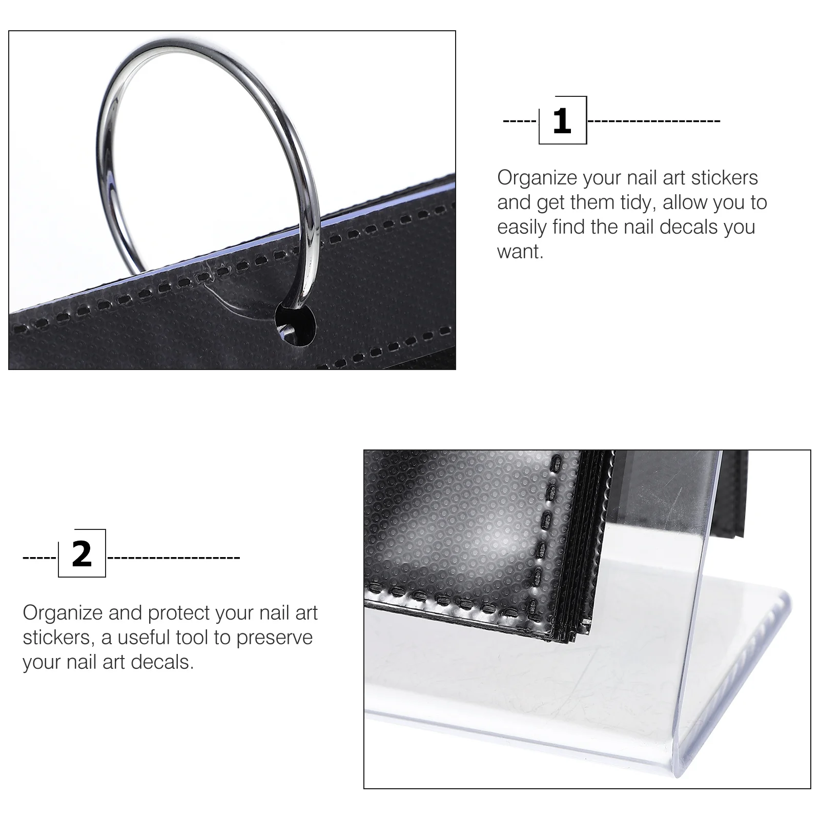 

Маникюрные наклейки, альбом, формат книги, стеллаж для дизайна ногтей, пылезащитный держатель для наклеек и заметок, стеллаж для наклеек для ногтей