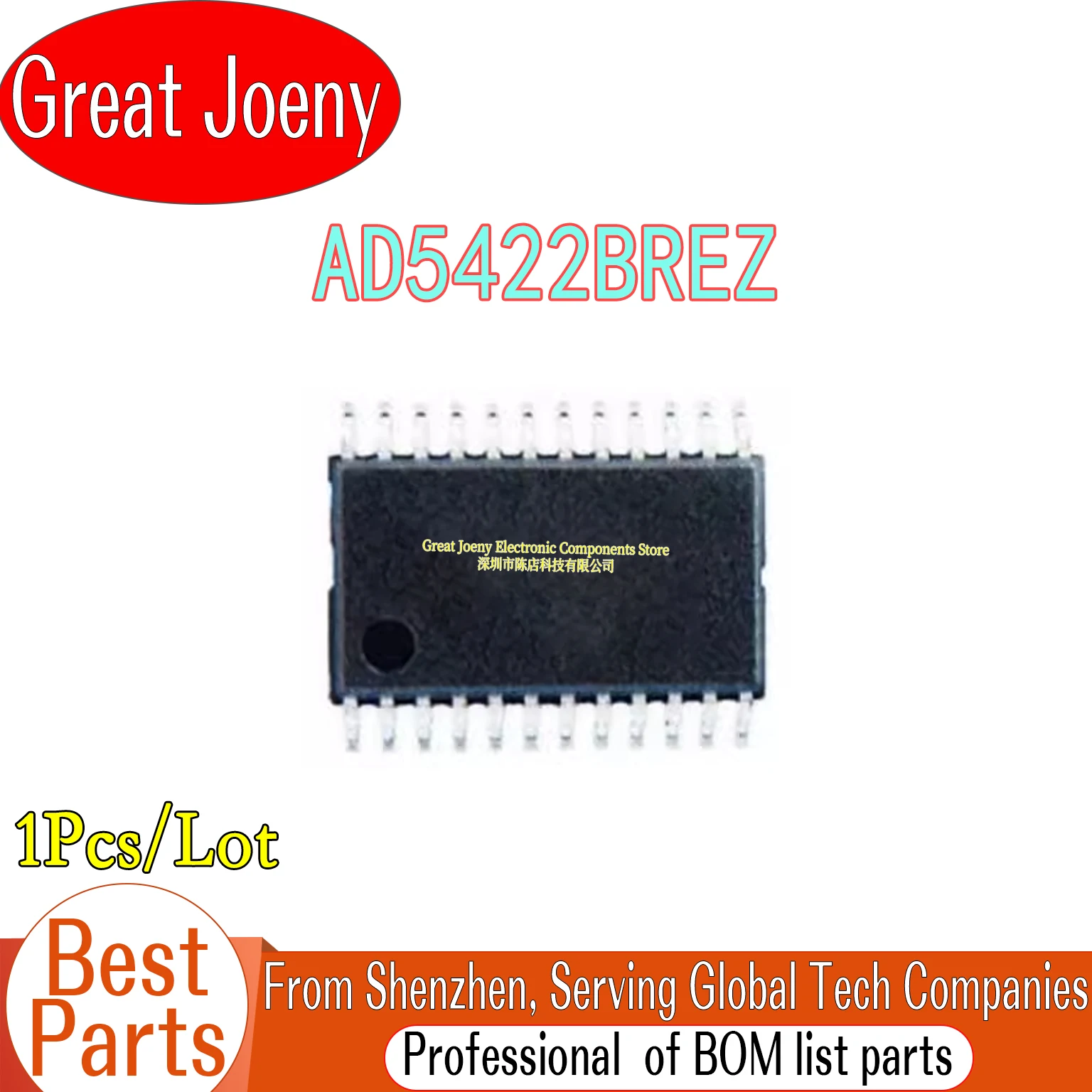 100% New Original AD5422BREZ AD5422 IC Chipset HTSSOP-24