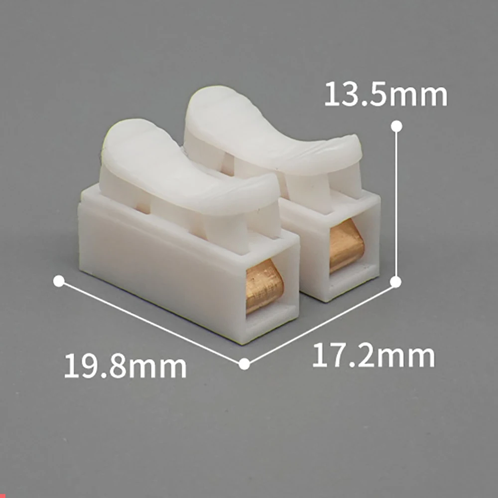 10PCS CH-2/CH-3 Quick Wire Terminal 2/3 Pins Electrical Cable Connectors Self Lock Push In Fast Block Splice Cable Line Clamp