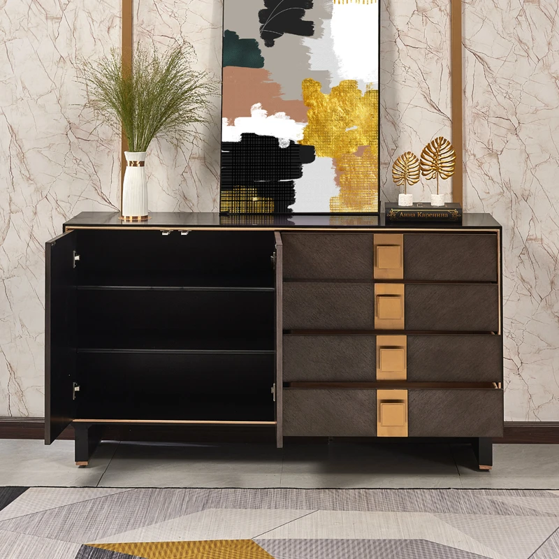 American-Style Entrance Cabinet Simple Decorative Living Room Locker