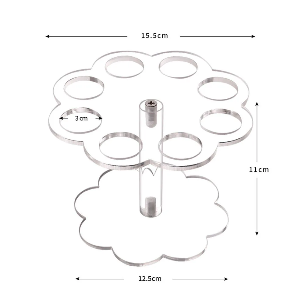 8/16 Holes Acrylic Ice Cream Stand Cake Cone Stand Holder Wedding Buffet Food & Bar Display Stand Baking Kitchen Tools