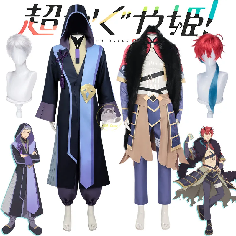 

Anime Cosmic Princess Kaguya Cosplay Komazawa Rai Mikado Akira Cosplay Costume Uniform Wig Halloween Party Role Play Uniform Men