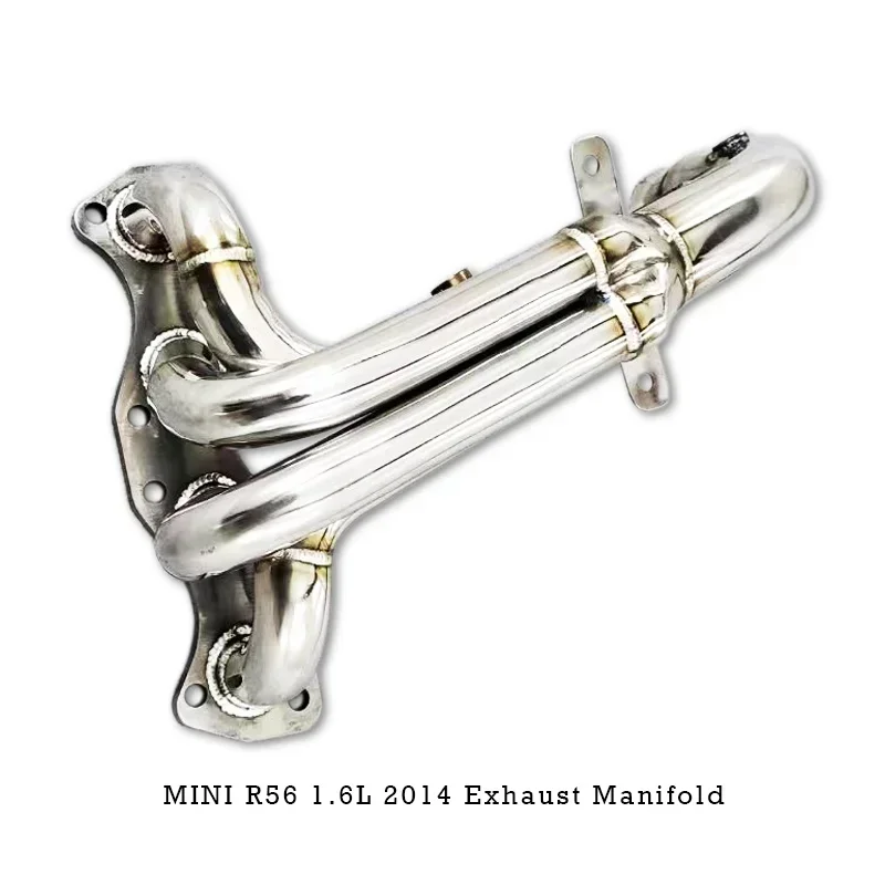 Erster Abschnitt des Wegeriumsverteiler R56 1.6L 2005-2013 Edelstahl High Flow Fallrohr Auspuff Sy