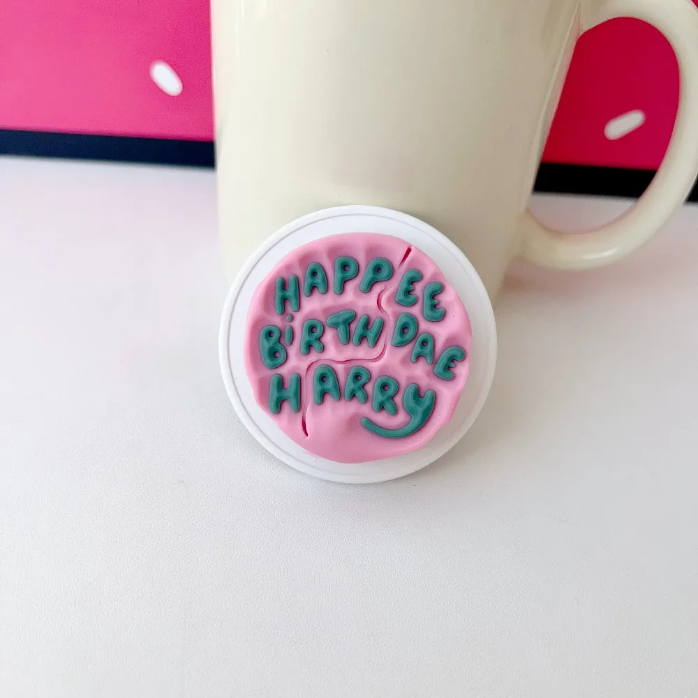 Coreano 3D carino lettera inglese rosa per supporto per impugnatura per telefono Magsafe Tok per iPhone Google anello magnetico pieghevole universale