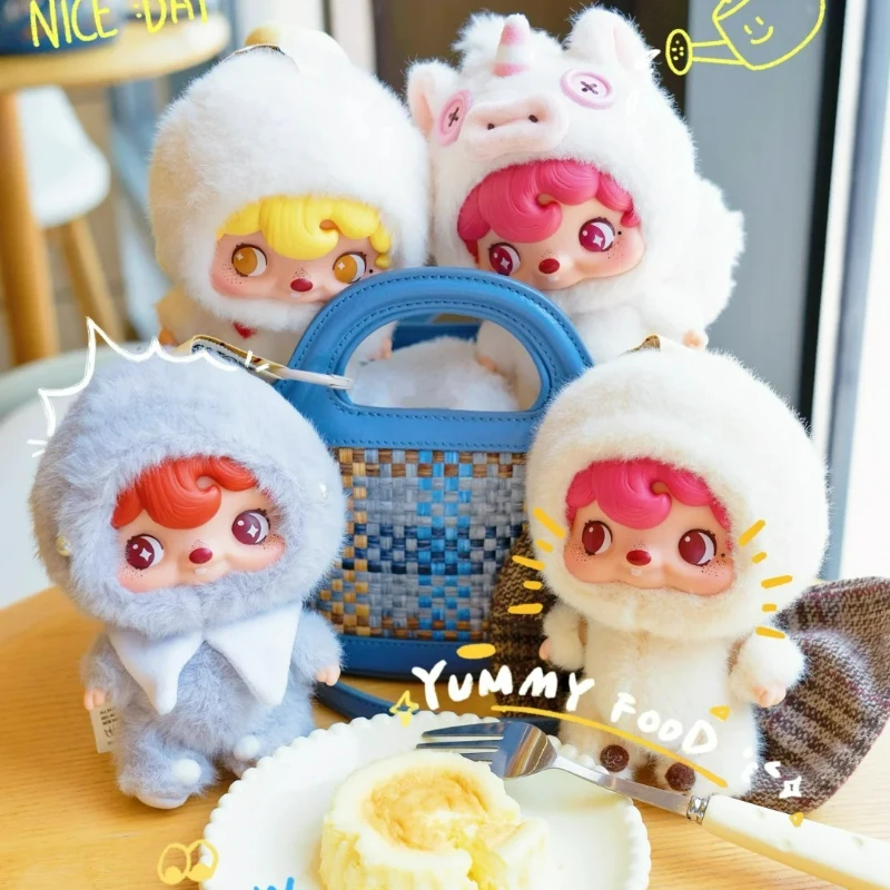 POUKA-caja ciega de felpa, figura de acción bonita, muñeca de vinilo, caja misteriosa, bolsa sorpresa, llavero de Anime Kawaii, colgante, colección de juguetes, regalos