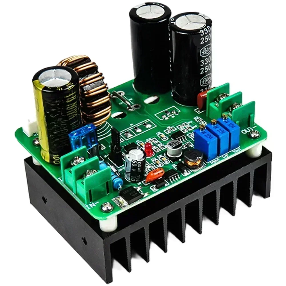 

Adjustable voltage DC boost converter power module with 900W max output and input voltage 8 to 60 volts for electronics