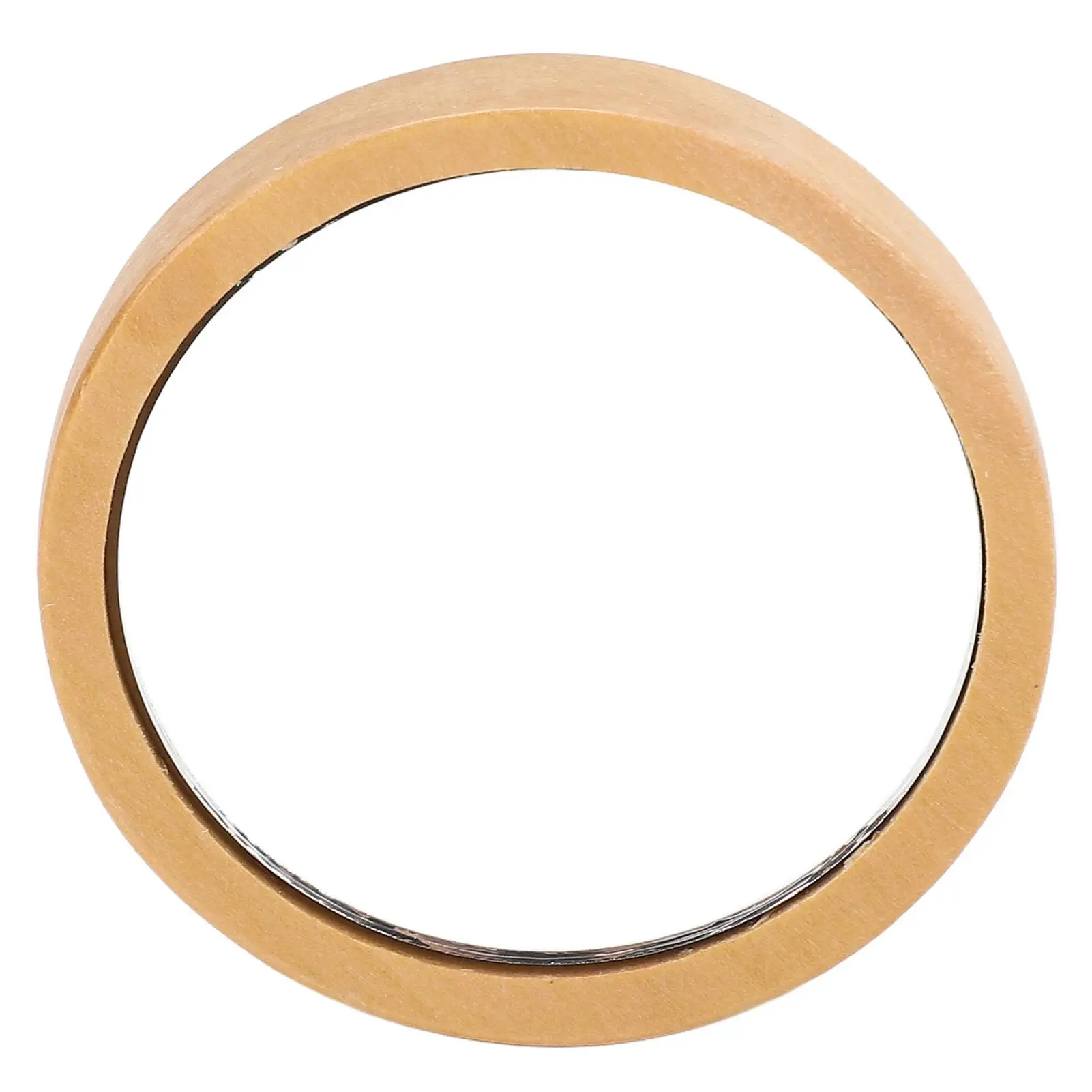 Portable Handheld Round Wood Mirror with Clear Reflection - Ideal for travel